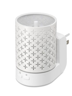 Twilight White Metal Wall-Plug Diffuser